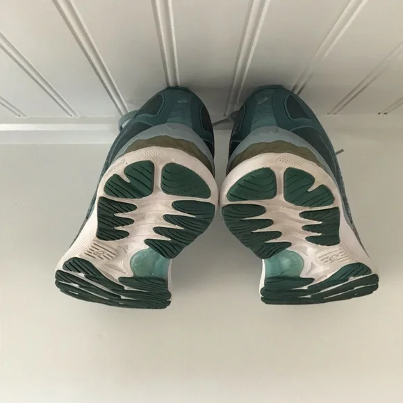 Asics Teal Blue Athletic Shoes with Cushioned Sole - Picture 5 of 6